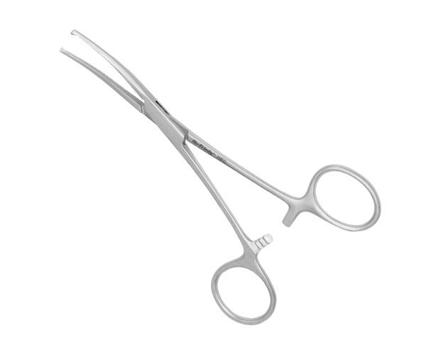 Pinza Kocher Hemostática Curva de 14 cm