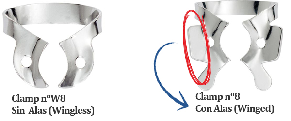 Clamps dentales