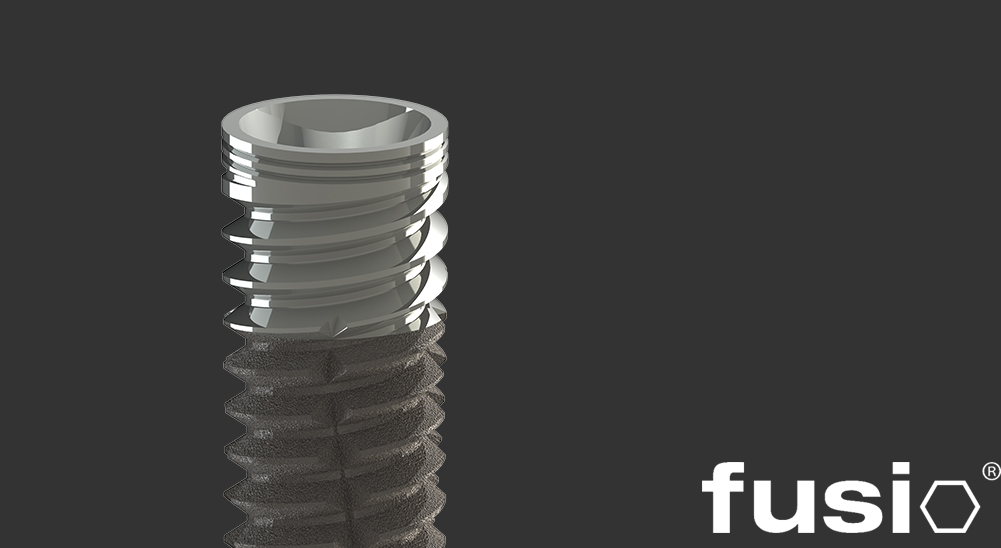 Implants Fusio à connexion interne, hexagone conique interne.