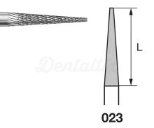 Fresa Cónica Plana H257EF de Tungsteno para PM