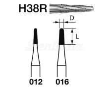 Fresa Cónica Redondeada H38R de Tungsteno para FG (5 uds)