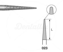 Fresa Cónica Redondeada H257REF de Tungsteno para PM