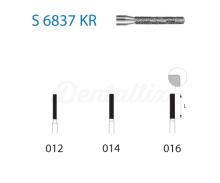 Fresa S6837KR.314. Diamante cilindrico arrotondato FG (5 unità)