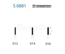 Fresa S6881.314. Diamante cilindrico arrotondato FG (5 unità)