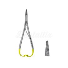 Pinça Mathieu Curva: Instrumento de Ortodontia com Pontas de Carboneto de Tungsténio (14 cm)