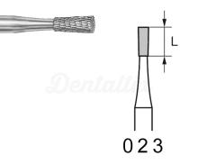 Fresa H137E para acrílicos e ligas de metal para PM