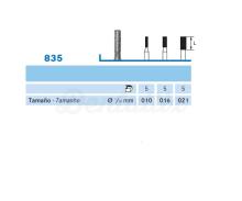 Fresa 835 de Diamante para PM con Forma de Cilindro (5 uds)