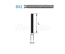 Fresa 842 de Diamante para FG con Forma de Cilindro (5 uds)