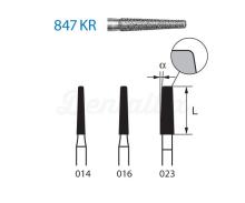 Fresa Cónica Arredondada 847KR Diamantada para FG (5 un.)