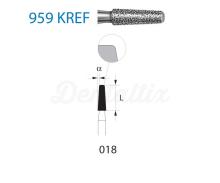 Fresa Cónica Plana 959KR Diamantada para FG (5 uds)
