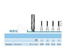 Fresa Cilíndrica Plana H21L de Tungsteno para PM (5 uds)