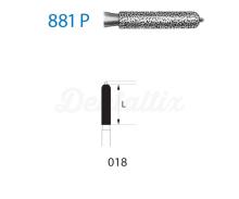 Fresa 881P de Diamante para FG con Forma de Cilindro (5 uds)