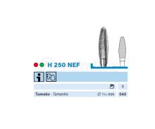 Fresa H250NE de Carburo de Tungsteno para PM con Forma de Bellota