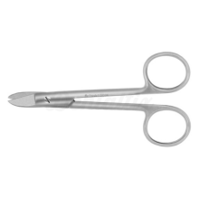Tijera Crown Gold Curva de 12 cm
