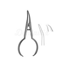 Pinza para Posicionar Elásticos: Alicate de Acero Inoxidable Satinado (155 mm)