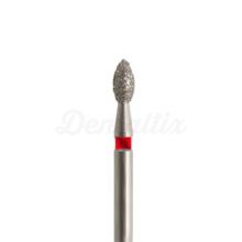 831.FG - Fraise diamantée en forme de ballon de rugby pour turbine (5 pièces.-3,5 mm)