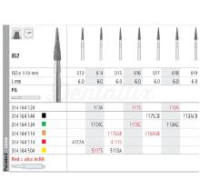 Fresa 852 Diamante FG Cono Biselado Medio (6 uds)