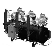 AC 900: Compressore a secco orizzontale a 3 cilindri
