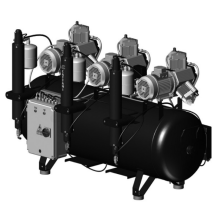 AC 910: Compressore a 3 cilindri per fresatrici Cad Cam