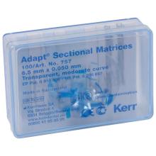 Adapt : Matrices sectionnelles transparentes pour les dents postérieures (100 unités)