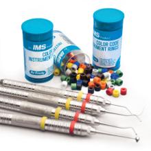 Bagues d'identification des instruments dentaires : bagues en silicone colorées (50 unités)