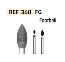 Fresa 368 de Diamante PM em Forma de Bola de Rugby (5 unidades)