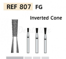 BADER 807 Fresa Diamantata FG a Cono Invertito (5 pz)