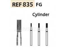 Fraise diamantée 835 FG cylindrique plate (5 pcs)
