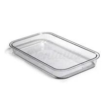 Plateau transparent en plastique