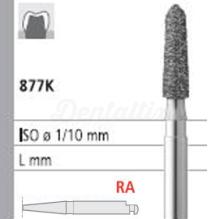 Fresa 877K de Diamante CA Torpedo Corto Cónico (6 uds)