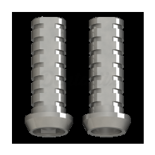 Prothèse directe provisoire Ti Cylinder Connexion externe de l'implant Connexion externe Plate-forme régulière