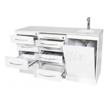 Ensemble de meubles triple avec Push On et lavabo encastré