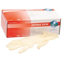 DERMA SKIN: Luvas sem pó de látex (100 pcs)