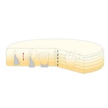 Multi-layer Zirconia Disc Geo-5 CAD/CAM: Five-layer Zirconia Disc (Diameter 98.5 mm)