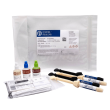 Excel Reliance Regular : Kit Adhésif et Résine sans Fluor (4 Seringues de 6 gr)