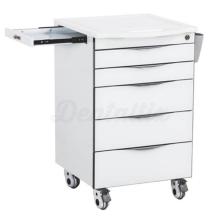 Carrello per Clinica Dentale: Carrello con Vassoio Laterale e 5 Cassetti