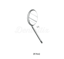 Miroir dentaire plan au rhodium (12 unités)