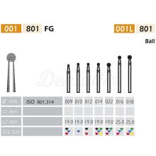 Fresa 801 de Diamante FG en Forma de Bola (5 uds) de BADER