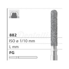 882 FG Cylindrical X-Long Rounded Head Diamond Bur (6 units)