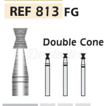 Fresa diamantata FG a doppio cono 813 (5 unità)