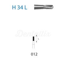 Fresa cilindrica arrotondata in tungsteno H34L per FG (5 pz)
