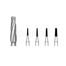 Tungsten Carbide H23L.104 Flat Cylindrical Bur (5 pcs)