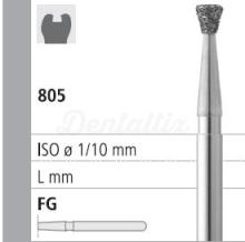 Fraise diamantée 805 CA cône inversé (6 pcs)