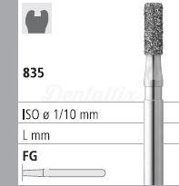 Fraise diamantée 835 FG cylindrique plate (6 pcs)