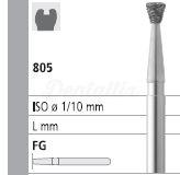 Fresa 805 de Diamante FG Cone Invertido (6 un.)