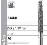 Fresa 848KR de Diamante FG Cónica Larga Redondeada (6 uds)