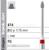 Fresa 874 de Diamante FG Torpedo Corto (6 uds)