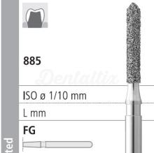 885 FG Diamond Bur Beveled Cylinder (6 pcs)