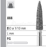 Fresas 888 de Diamante FG Chama Cónica (6 un.)