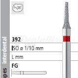 Fresa 392 de Diamante FG Cilíndrica Cónica Corta (6 uds)